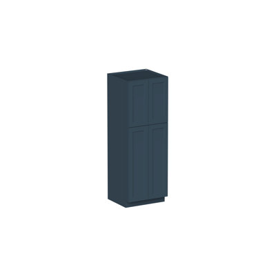 Armoire garde-manger haute de style Shaker de DL Cabinetry (prête à assembler) l 30 po x H 90 po x P 27 po - Gris Cyber