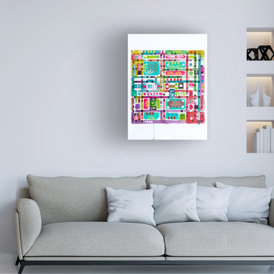 Dean Russo- Exclusive Mondrianesque Canvas Art