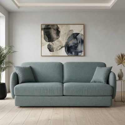 Valerie Italian 82" Modern Stain And Abrasion Resistant Performance Fabric Queen Size Pull Out Sleeper Sofa Bed