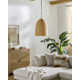 Declo Single Light Rattan Plug-in Pendant
