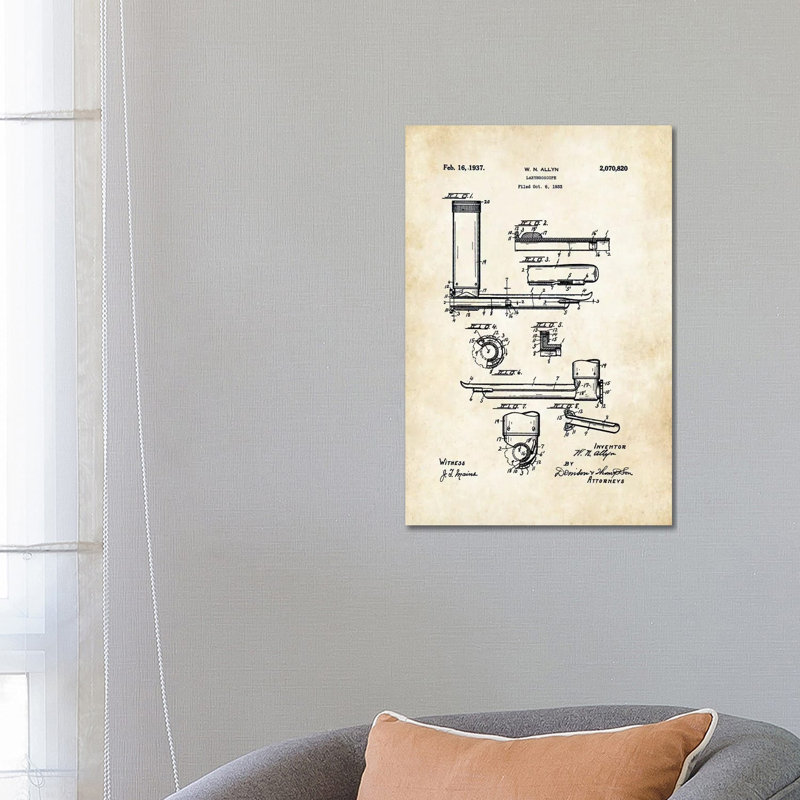 Doctor Laryngoscope by Patent77 - Wrapped Canvas Print, 66.04 cm H x 45.72 cm W x 1.91 cm D