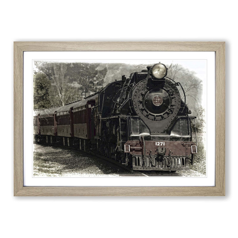 Single Picture Frame Print, Oak