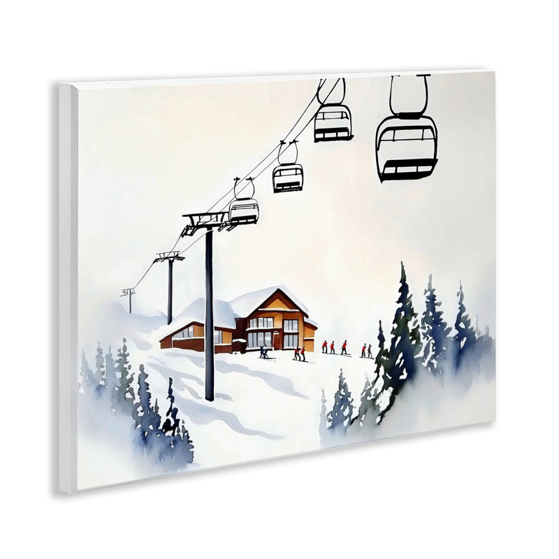 Plaque murale de style chalet de ski, conception par Arlington Prints