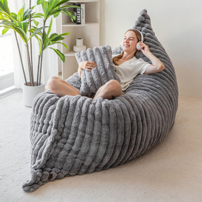 Fauteuil à billes 3 en 1 gris Fauteuil à billes géant Fauteuil à billes convertible