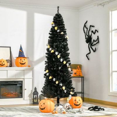 Arbre de Noël 7 pi, sapin de Noël artificiel non éclairé avec branches réalistes, sapin de Noël avec 818 pointes