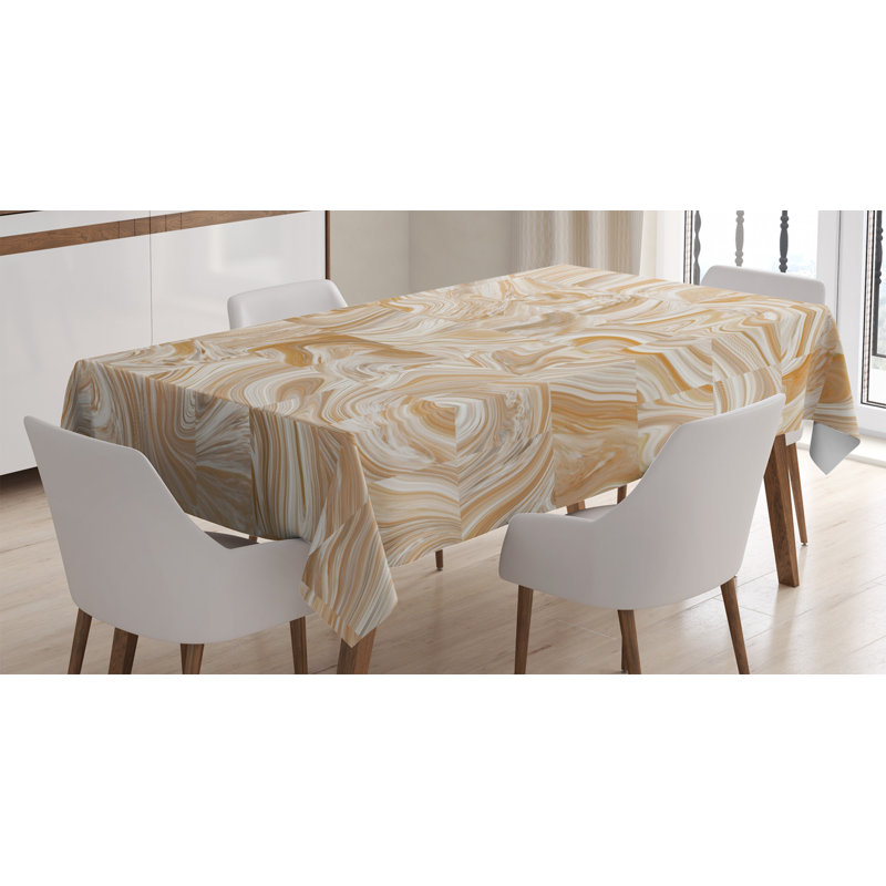 Marble Stone Patterns Tablecloth, 90" L x 60" W