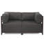 Causeuse à accoudoirs à plateau de coussin 65" Woodsen-124303427-47407863-21578922