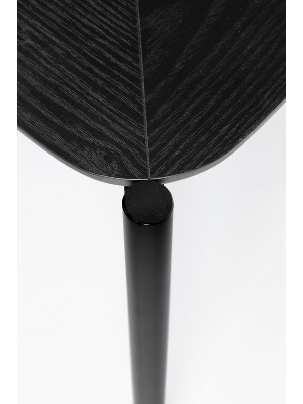 Table basse à quatre pieds Marcio, Noir