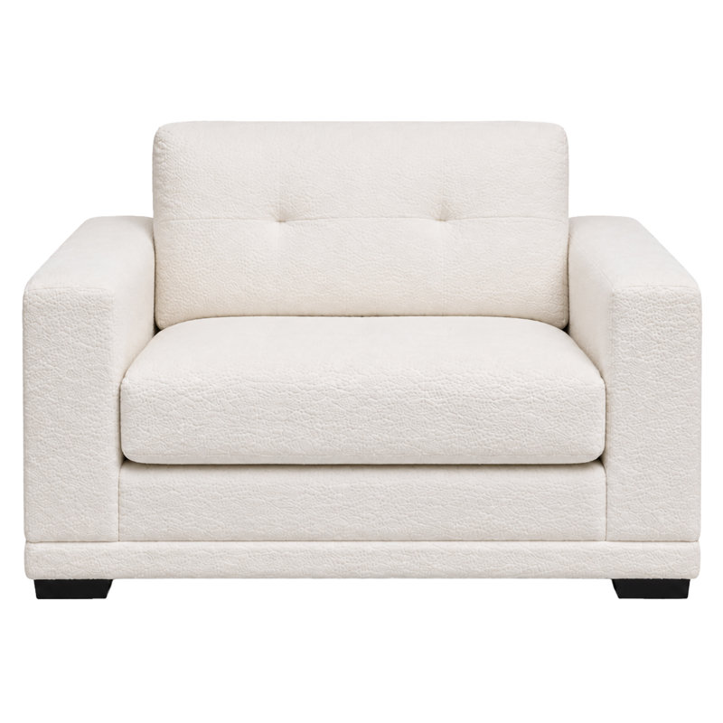 Chaise en tissu Mager, crème