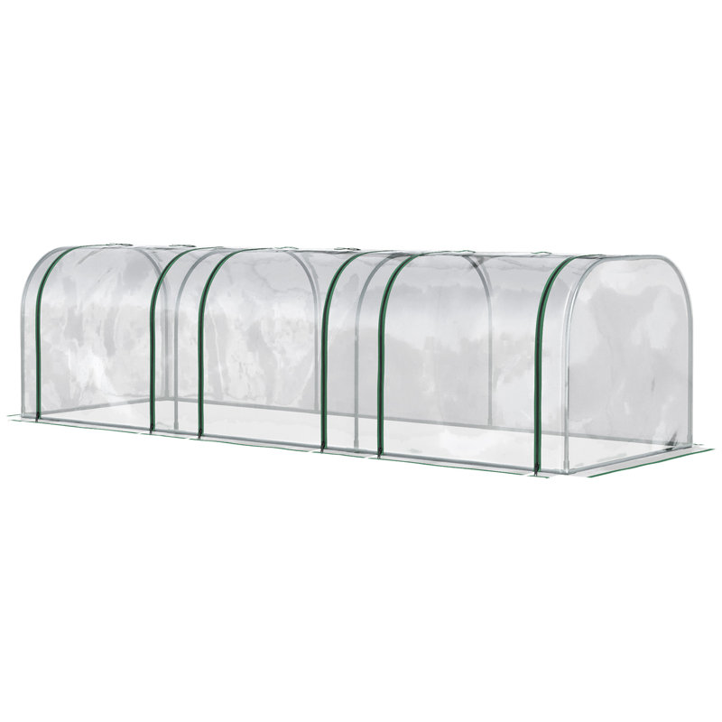 Mini serre Outsunny 10 pi x 3 pi x 2,5 pi