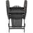 Wood Rustic Seat - Dark Gray, Foldable For Outdoor Area Chair With Element-700417761