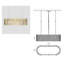 Valentino Lensesl Light Brass Dimmable Oval Suspended Chandelier-87863350-87863351-87863352