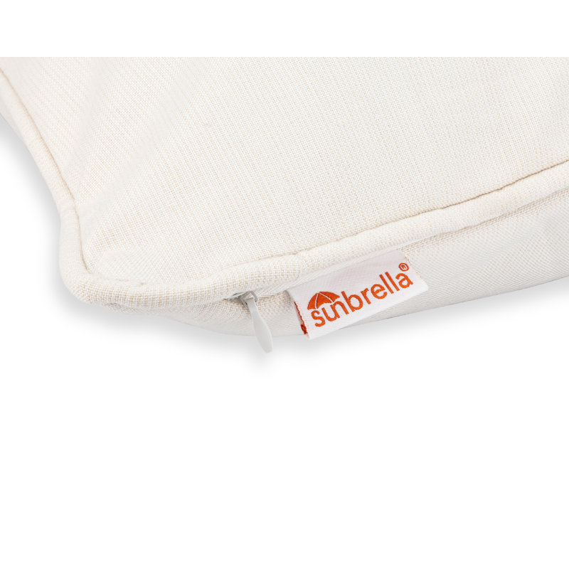 Sunbrella Corded-Edge Pillow Cover, Cayenne, Polyester, Square 20"