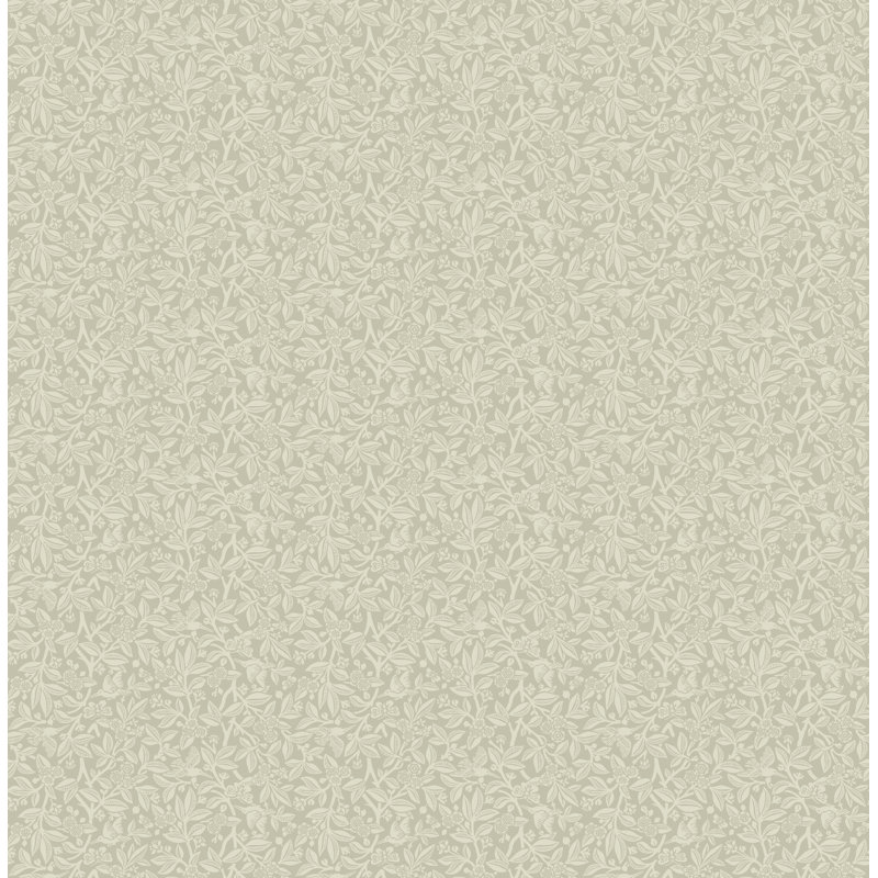 Laura Ashley Nutgrove Stone Grey Wallpaper, Grey