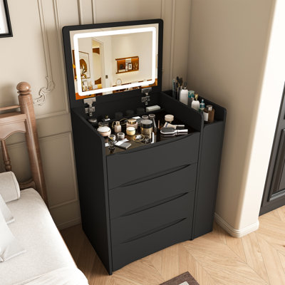 Vanity with Mirror and Seat