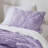 Premium Bedding Sets, Microfiber Twin Comforter, Cozy Floral Purple Design