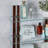 Audon 3 Piece Glass Tiered Shelf with Adjustable Shelves
