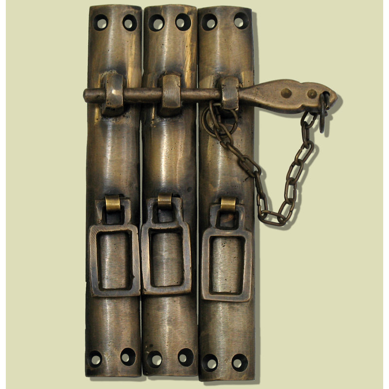 3-Piece Lock with Chain, Large