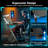 ARES WING Gaming Desk with Infinity Mirror RGB Light Office Computer Table Z Shade-106460472