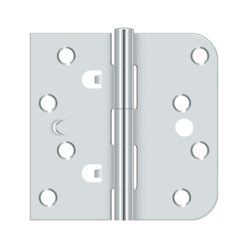 Steel Butt Bearing Hinge, Bright Chrome