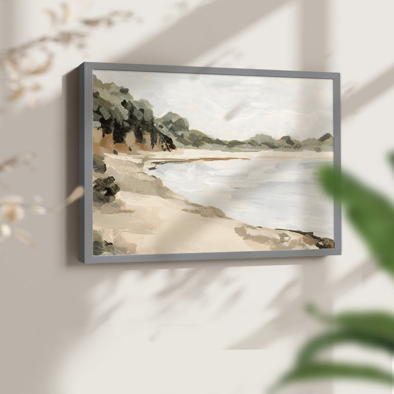 Bluff Bay II - reproduction encadrée - réarmable, H 8 po x l 10 po, Gris