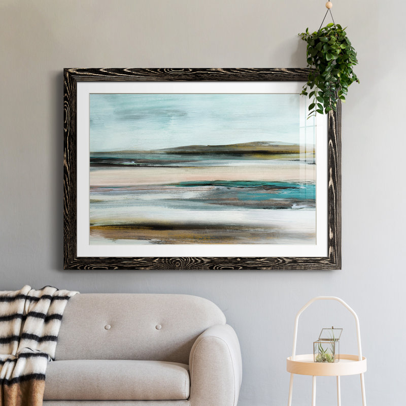 Shifting Horizons - Peinture encadrée, H 31,5 po x l 23,5 po x P 1,5 po, Cadre noir