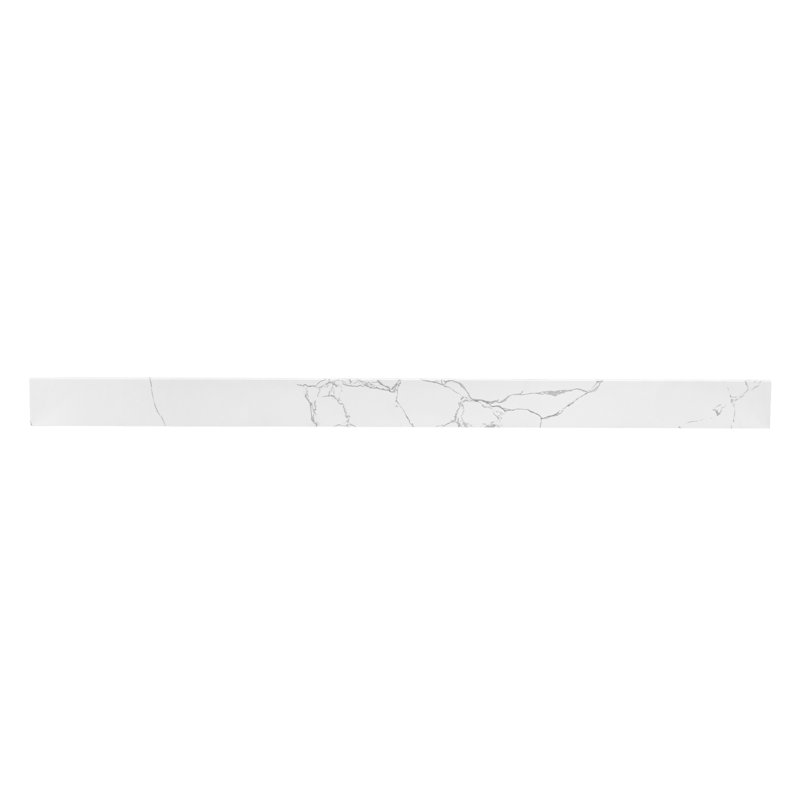 Dosseret de meuble-lavabo blanc 61 pouces Carrara