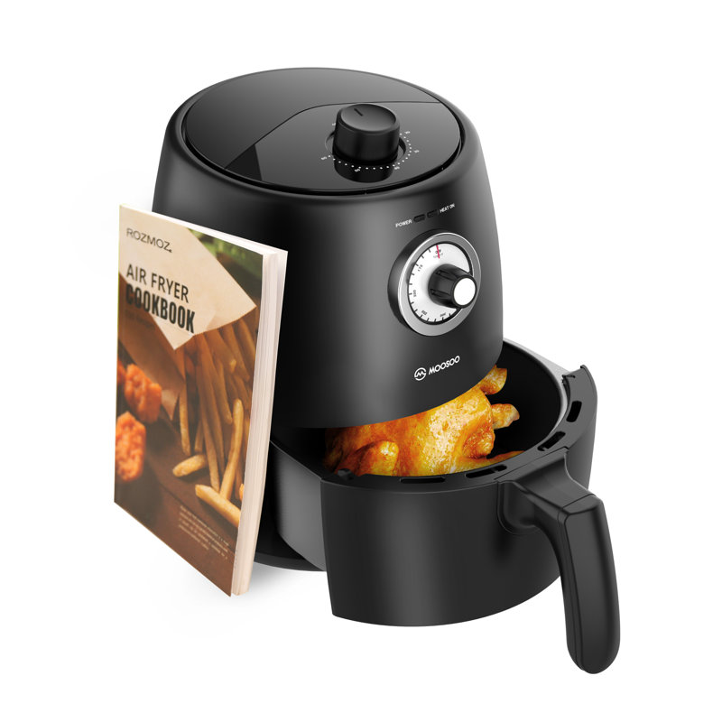 Carmeron Small Air Fryer, 2QT With Adjustable Temperature Control, Air Fryer Paper Liner