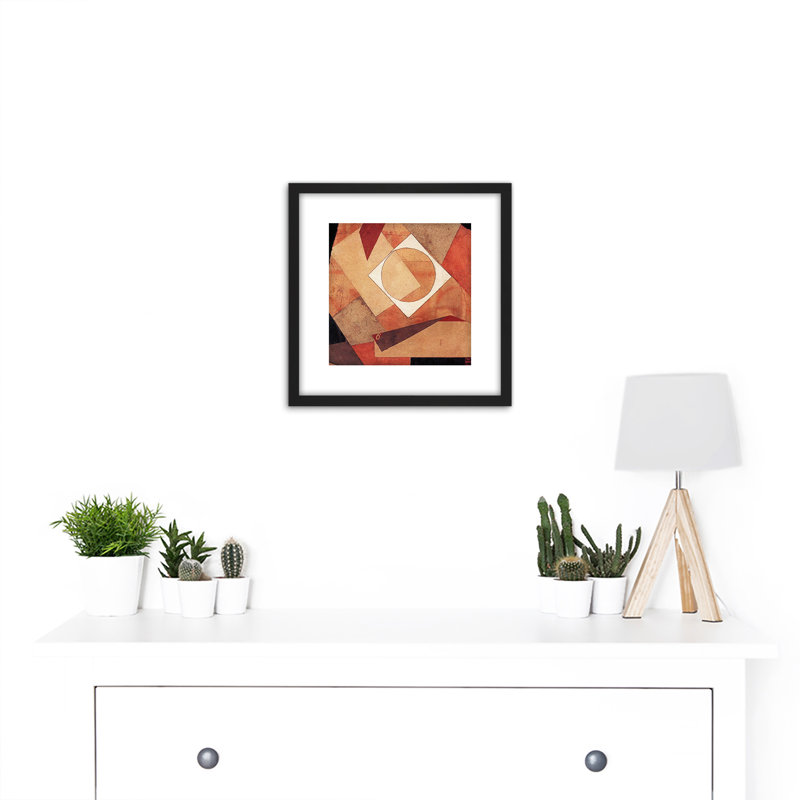 Schwitters Dada Construction Of Space Abstract by Kurt Schwitters - Single Picture Frame Painting