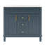 Meuble-lavabo simple 36 po en bois massif avec lavabo, 2 prises de courant, 1 port USB et 1 port Tybe C-1158766406