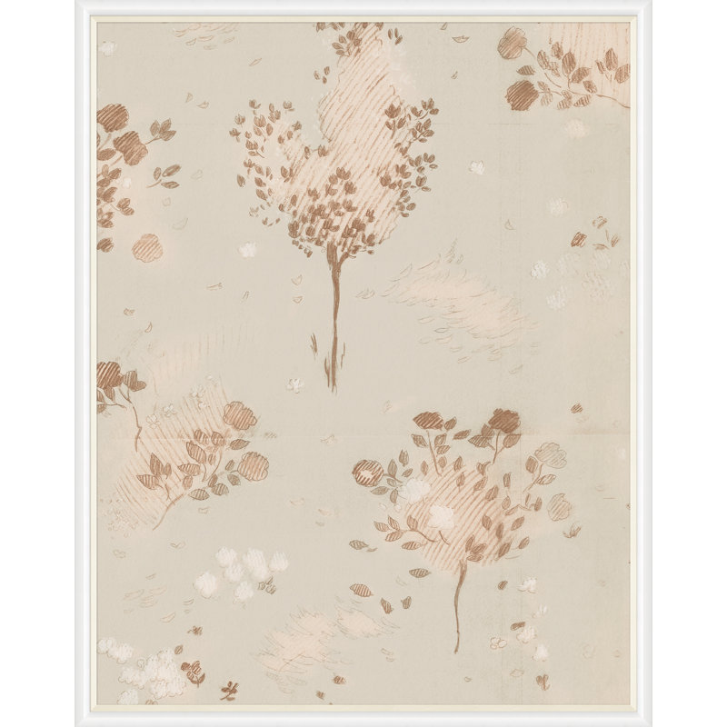 Sepia 2 Print by Paule Marrot, White Framed, 54" H x 43" W x 1.25" D