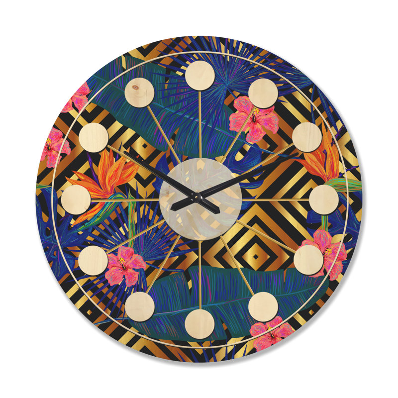 Horloge murale abstraite IV, Très grand