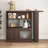 Multifunctional Modern Bar Cabinet With Rotating Top, 6 Storage Spaces And 2 Doors Cabinet