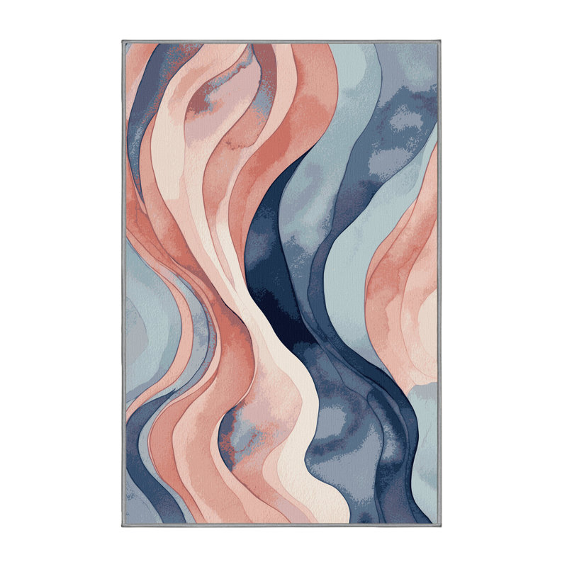 Lagoon Haze Rug, Rectangle 5' x 8'