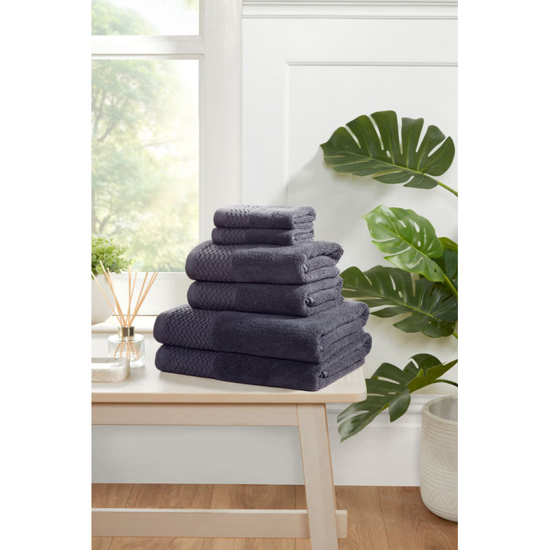 100% Cotton Hand Towel, Grey