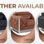 Causeuse en cuir italien Global United. Pieds en acier inoxydable chromé
