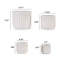 4 pots de fleurs en céramique, pot de fleurs moderne pour patio, jardin ou rebords de fenêtre