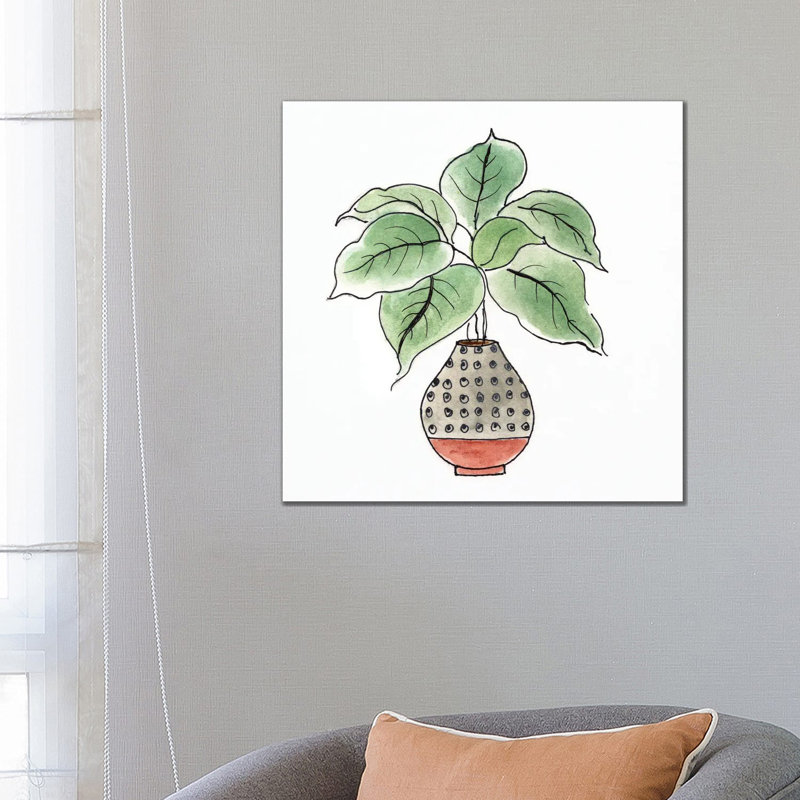 Boho Greenery I by Tava Studios - Gallery-Wrapped Canvas Giclée on Canvas, 66.04 cm H x 66.04 cm W x 1.91 cm D, Canvas