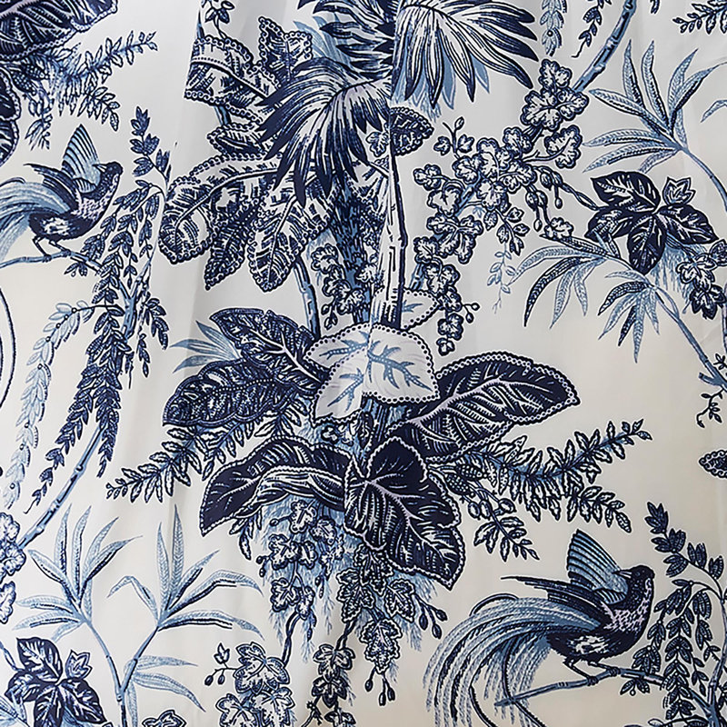Willow Toile 100% Polyester Picnic Tote Bag