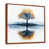 Cadre flottant brun