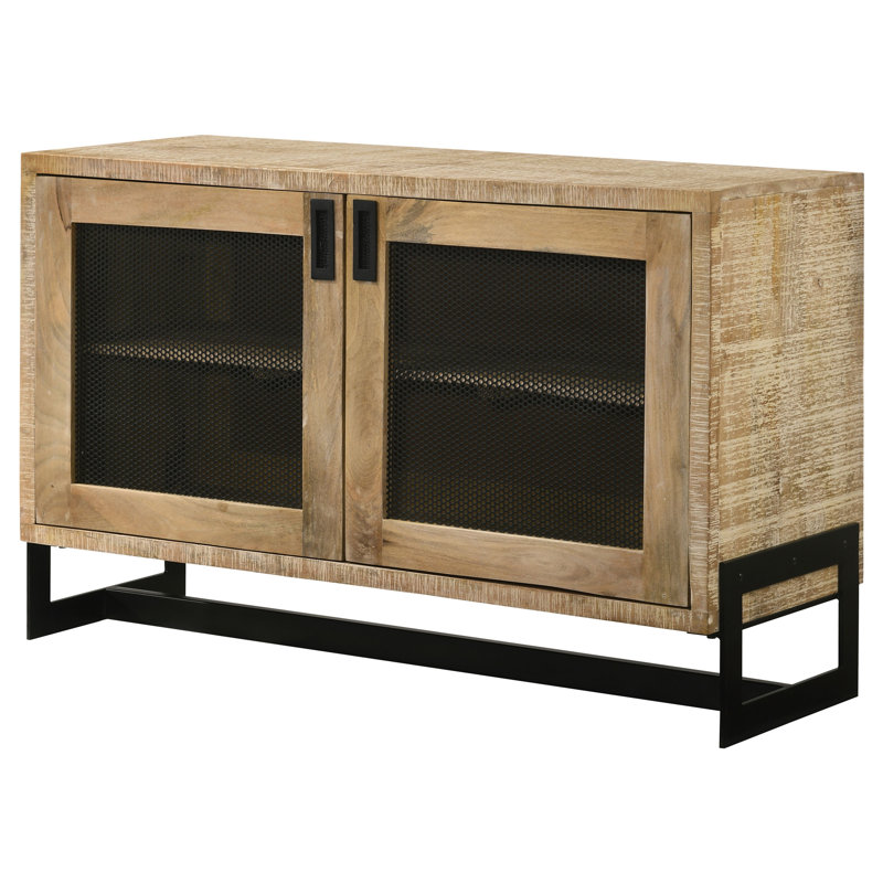 Armoire d'appoint de rangement 2 portes Ikechi