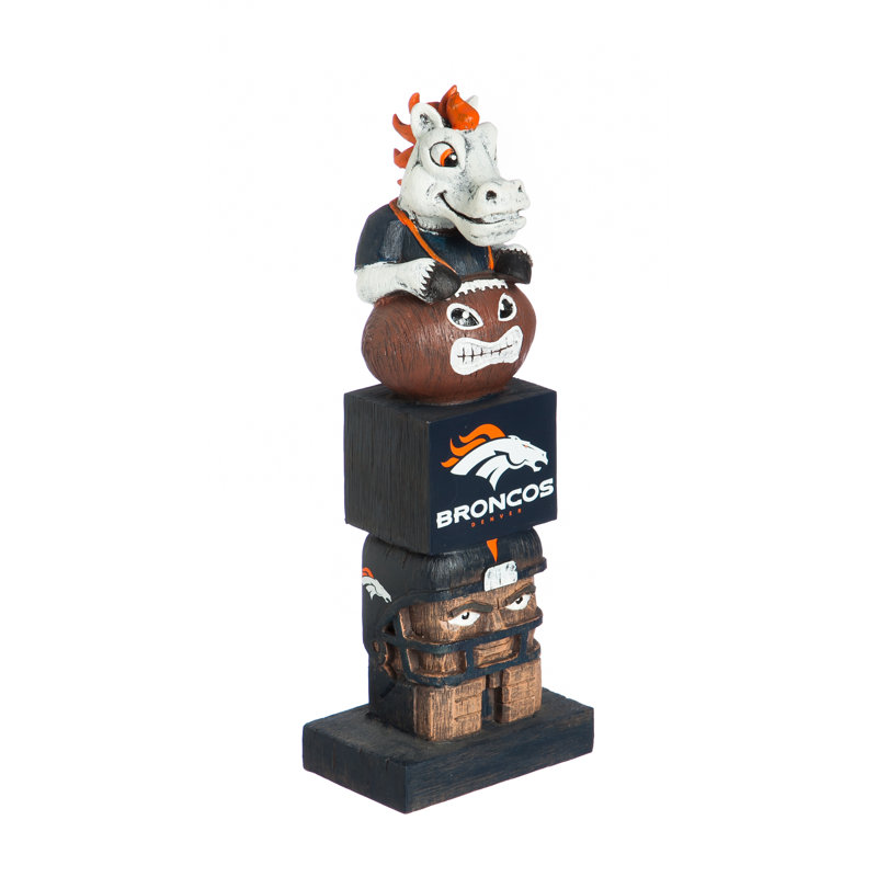 Statue de jardin d'intérieur / extérieur NFL New York Giants, H 12 po x l 4,41 po x P 3,15 po, Broncos de Denver