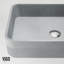 Cypress 21" L x 14" W x 5" H Grey Handmade Rectangular Vessel Bathroom Sink