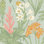 Jade and Pink Blooming Villa Peel and Stick Wallpaper