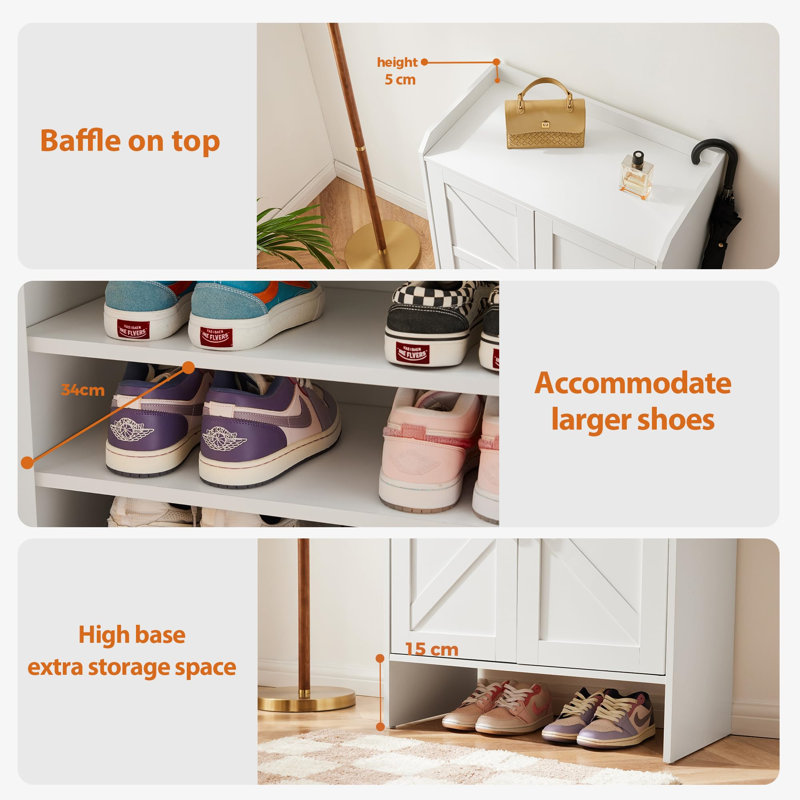 18 Pair Shoe Storage Cabinet