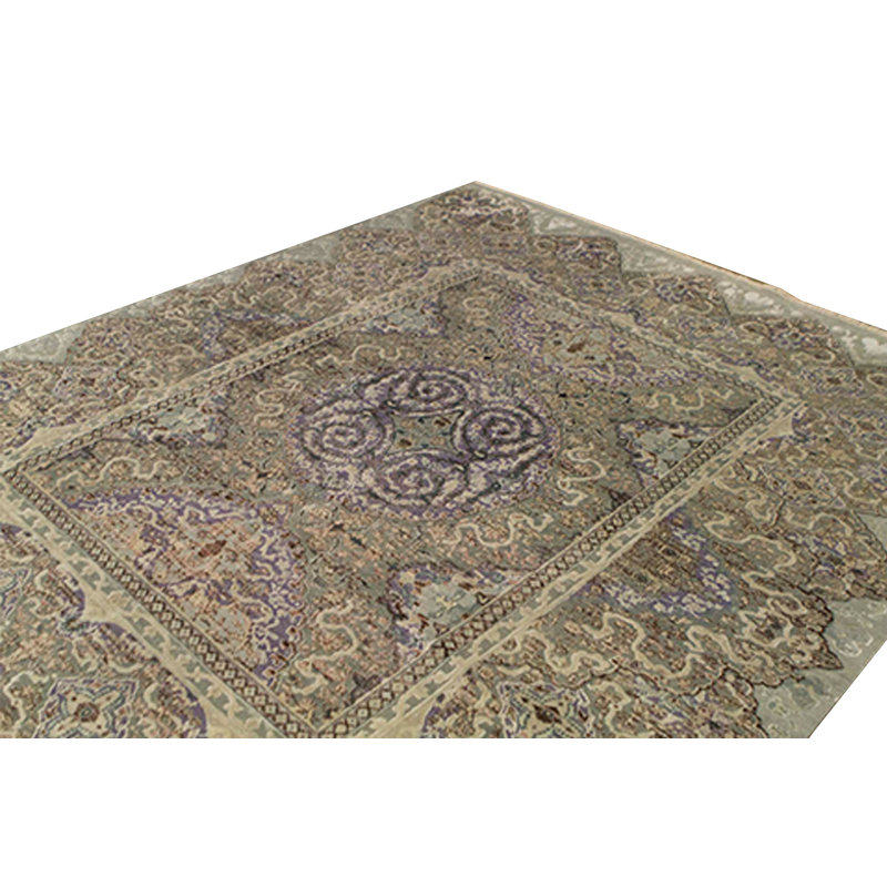 Sona Oriental Area Rug in Blue/Light Blue