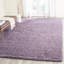 Tapis mauve à poils longs Rizco-143510162