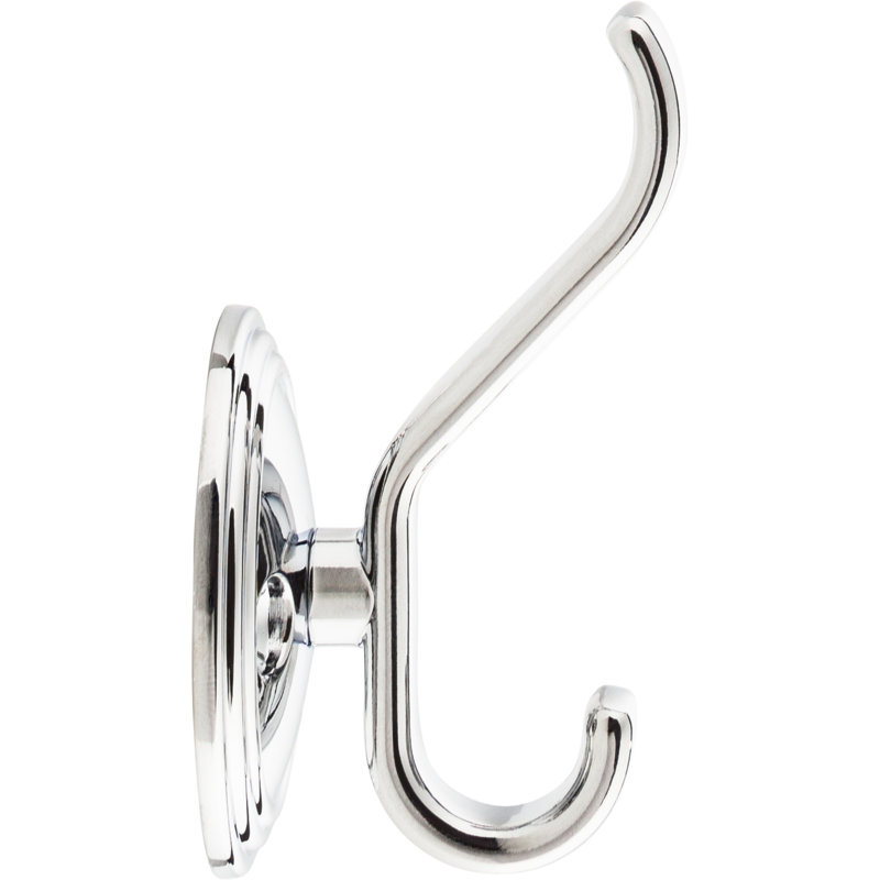 Reeded Wall Hooks, Polished Chrome