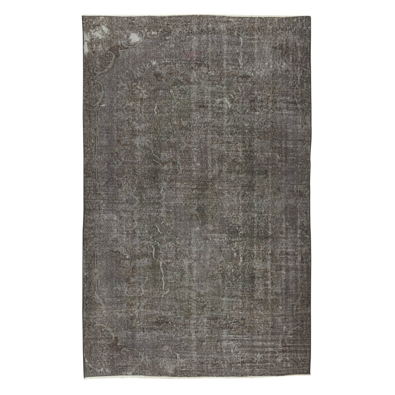 Tapis turc contemporain en laine noué à la main 5,6 x 8,7 pi