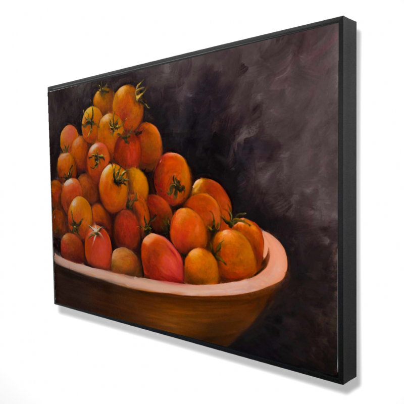"Bol de tomates cerises" sur toile